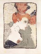 Henri  Toulouse-Lautrec Bust of Marcelle Lender oil